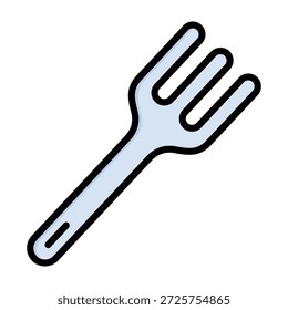 Ícone de bifurcação Estilo de cor linear Ilustração de vetor