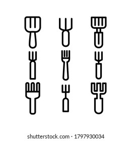 fork icon or logo isolated sign symbol vector illustration - Collection of high quality black style vector icons
