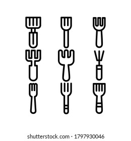fork icon or logo isolated sign symbol vector illustration - Collection of high quality black style vector icons
