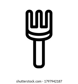 fork icon or logo isolated sign symbol vector illustration - high quality black style vector icons
