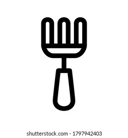 fork icon or logo isolated sign symbol vector illustration - high quality black style vector icons
