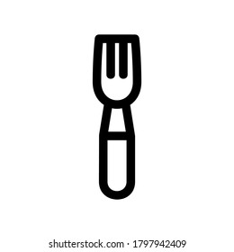 fork icon or logo isolated sign symbol vector illustration - high quality black style vector icons
