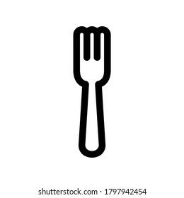 fork icon or logo isolated sign symbol vector illustration - high quality black style vector icons
