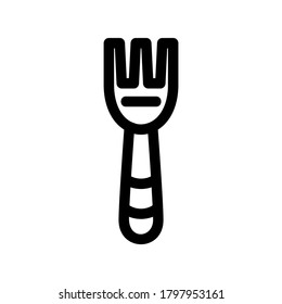 fork icon or logo isolated sign symbol vector illustration - high quality black style vector icons
