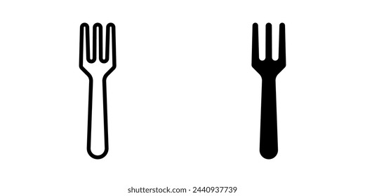 Icono de tenedor. para concepto móvil y diseño web. ilustración vectorial