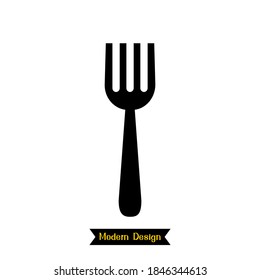 fork icon with modern design. vector illustration