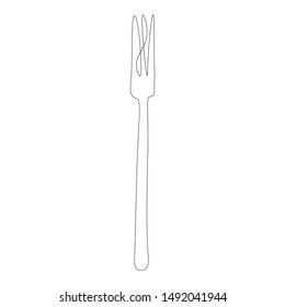 Fork icon on white background vector illustration