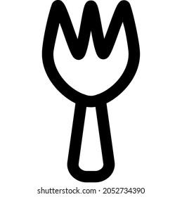 fork icon. icon outlines. fork