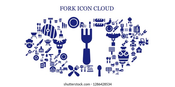  fork icon set. 93 filled fork icons. Simple modern icons about  - Fork, Forklift, Rake, Dish, Spoon, Sausage, Spaghetti, Spatula, Cutlery, Grill, Noodles, Ketchup, Soup ladle