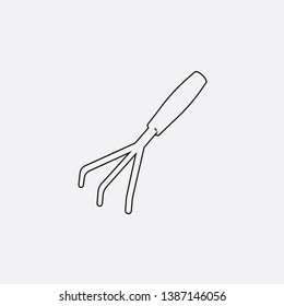 fork icon sign signifier vector