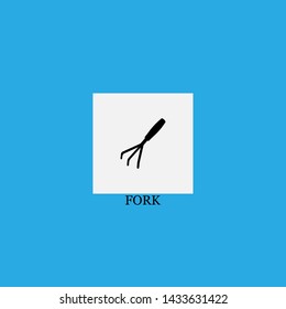 fork icon sign signifier vector