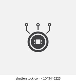Fork icon. Simple element illustration. Fork symbol design from Cryptocurrency collection. Can be used in web and mobile.