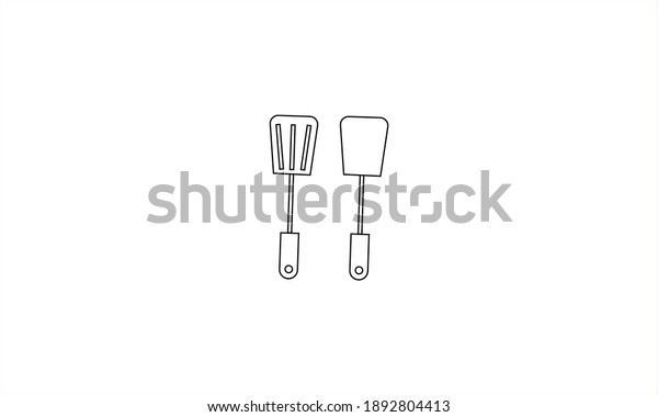 Fork icon and sold tumor. BBQ and grill\
tools. Barbecue utensil. Vector\
illustration.