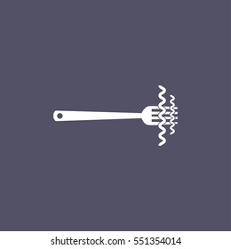 fork icon with spaghetti