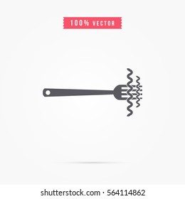 fork icon with spaghetti