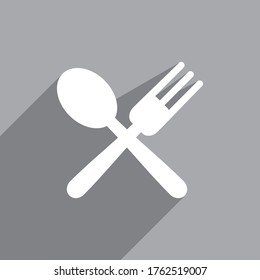 Fork icon , Spoon icon , Food icon vector