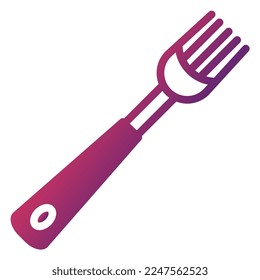 Fork icon, suitable for a wide range of digital creative projects. 