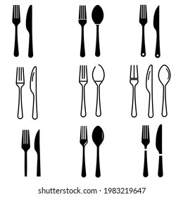 fork icon. symbol set symbol vector elements for infographic web.