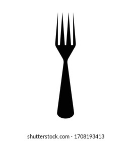 Fork icon, symbol vector illustration.