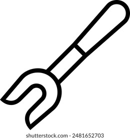 fork icon. Thin linear style design isolated on white background