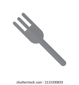 Icono de la horquilla. Una herramienta para comer comida. Vector.