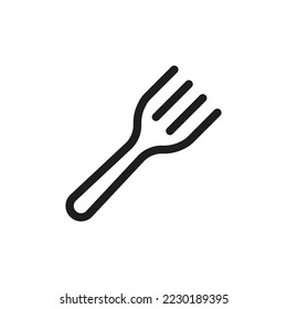 fork icon in trendy flat design