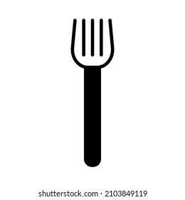 Icono de la horquilla en la ilustración de diseño vectorial de moda 