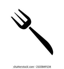 Fork icon in trendy vector design illustration 