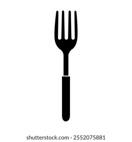 Vetor de ícone de bifurcação. Sinal de ilustração de talheres. Símbolo do restaurante. Logotipo alimentar.