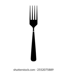 Vetor de ícone de bifurcação. Sinal de ilustração de talheres. Símbolo do restaurante. Logotipo alimentar.