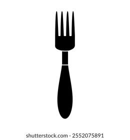 Vetor de ícone de bifurcação. Sinal de ilustração de talheres. Símbolo do restaurante. Logotipo alimentar.