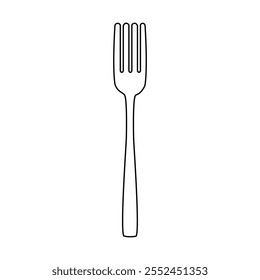 Fork icon vector. Cutlery illustration sign. Restaurant symbol. Food logo.