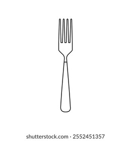 Vetor de ícone de bifurcação. Sinal de ilustração de talheres. Símbolo do restaurante. Logotipo alimentar.