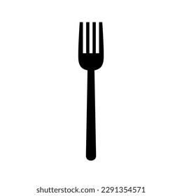 Fork icon vector in flat style. Cutlery concept