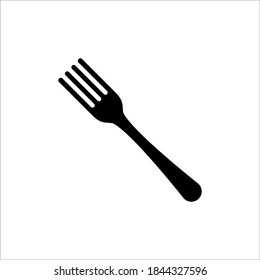 Fork icon, vector, glyph style design