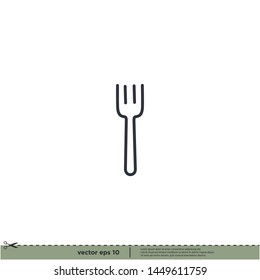 fork icon vector illustration design element