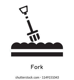 Fork icon vector isolated on white background for your web and mobile app design, Fork logo concept