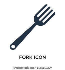 Fork icon vector isolated on white background, Fork transparent sign