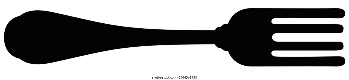 Fork  icon vector. Restaurant symbol.
