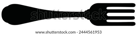 Fork  icon vector. Restaurant symbol.