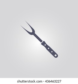 fork icon. vector. sign