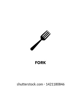 fork icon vector. fork sign on white background. fork icon for web and app