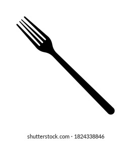 Fork Icon Vector Silhouette Illustration Dinner Stock Vector (Royalty ...