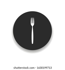 fork icon vector symbol design restaurant
