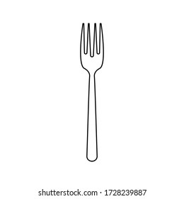 Fork icon vector.Isolated on blank background. cutlery vector illustration.