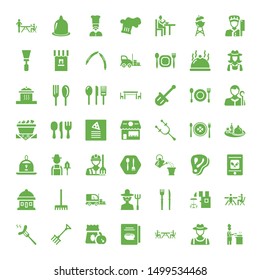 fork icons. Editable 49 fork icons. Included icons such as Cooking, Farmer, Restaurant, Cookbook, Lunch, Rake, Barbecue, Coffee shop, Cutlery, Forklift. fork trendy icons for web.