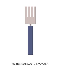 Fork illustrated on white background