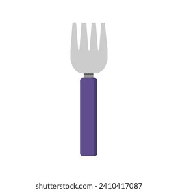 Fork ilustrado sobre fondo blanco