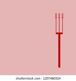 fork illustration. background. ugly.