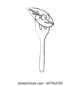 fork with isolated icon